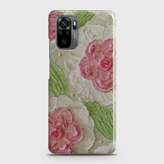 Xiaomi Redmi Note 10 4G Cover - Floral Series - Design 13 - Green - Matte Finish - Snap On Hard Case with LifeTime Colors Guarantee