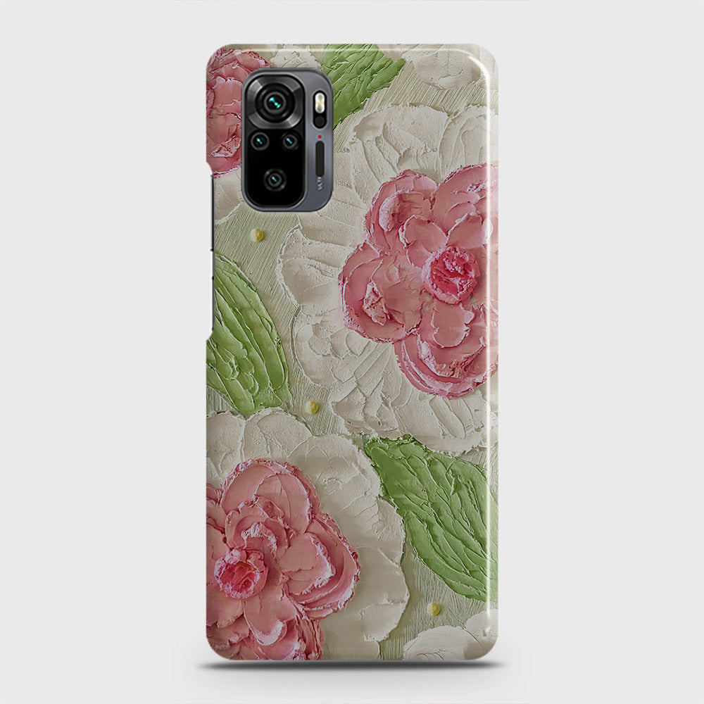 Xiaomi Redmi Note 10 Pro Cover - Floral Series - Design 13 - Green - Matte Finish - Snap On Hard Case with LifeTime Colors Guarantee