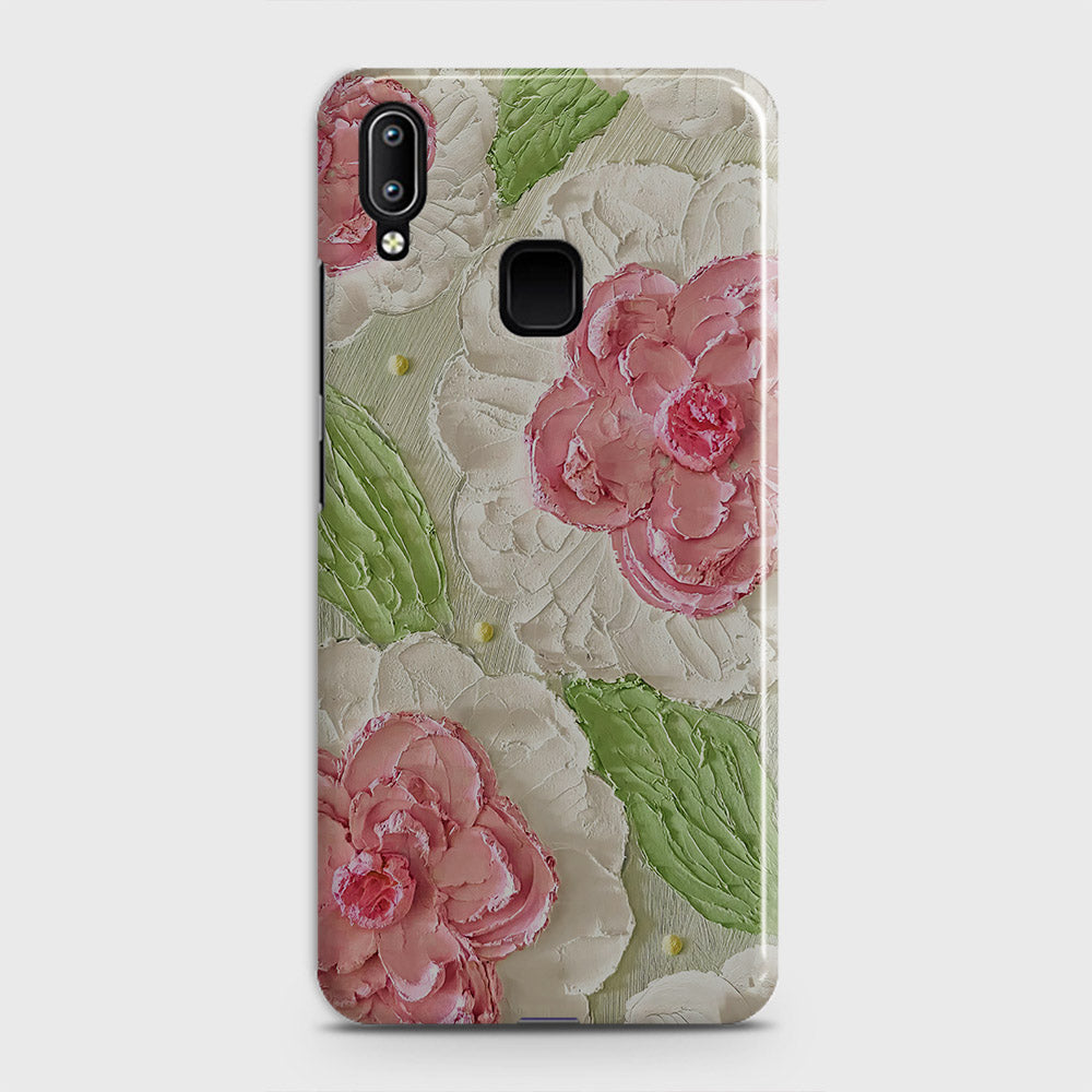 Vivo Y91 Cover - Floral Series - Design 13 - Green - Matte Finish - Snap On Hard Case with LifeTime Colors Guarantee