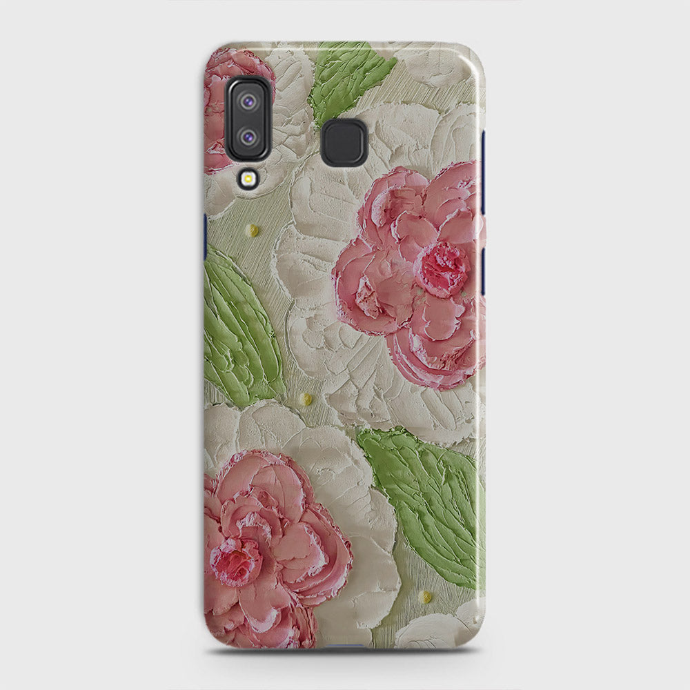 Samsung Galaxy A8 Star Cover - Floral Series - Design 13 - Green - Matte Finish - Snap On Hard Case with LifeTime Colors Guarantee