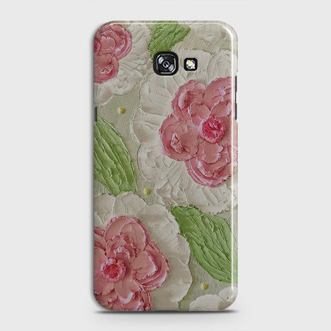 Samsung Galaxy A3 2017 Cover - Floral Series - Design 13 - Green - Matte Finish - Snap On Hard Case with LifeTime Colors Guarantee
