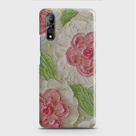Vivo S1 Cover - Floral Series - Design 13 - Green - Matte Finish - Snap On Hard Case with LifeTime Colors Guarantee