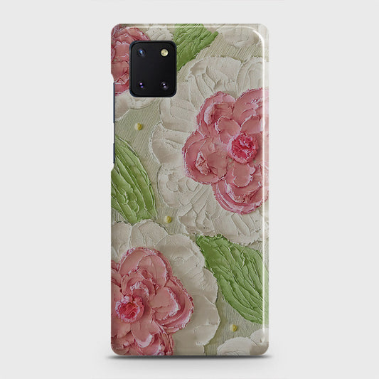 Samsung Galaxy Note 10 Lite Cover - Floral Series - Design 13 - Green - Matte Finish - Snap On Hard Case with LifeTime Colors Guarantee