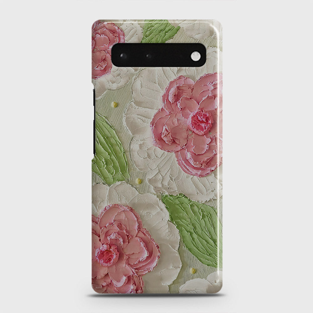 Google Pixel 6 Cover - Floral Series - Design 13 - Green - Matte Finish - Snap On Hard Case with LifeTime Colors Guarantee