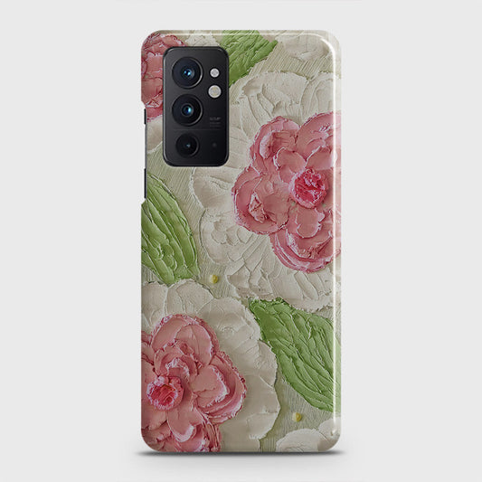 OnePlus 9RT 5G Cover - Floral Series - Design 13 - Green - Matte Finish - Snap On Hard Case with LifeTime Colors Guarantee