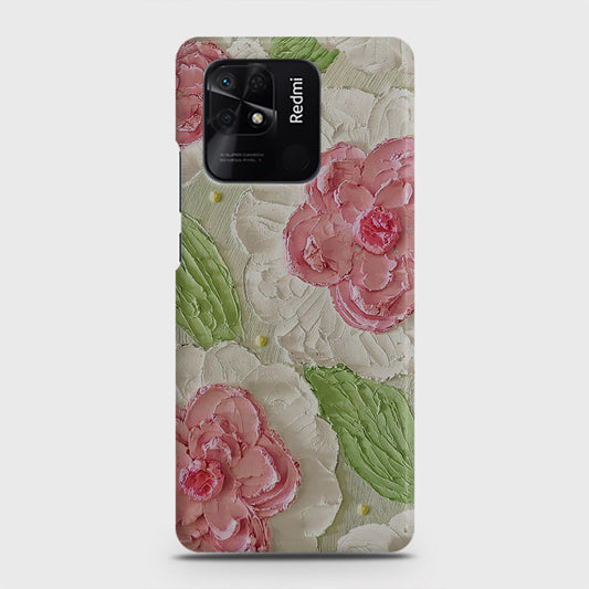 Xiaomi Redmi 10C Cover - Floral Series - Design 13 - Green - Matte Finish - Snap On Hard Case with LifeTime Colors Guarantee