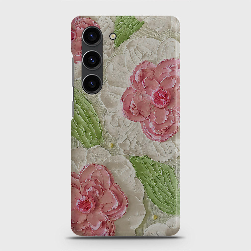 Samsung Galaxy S23 Cover - Floral Series - Design 13 - Green - Matte Finish - Snap On Hard Case with LifeTime Colors Guarantee