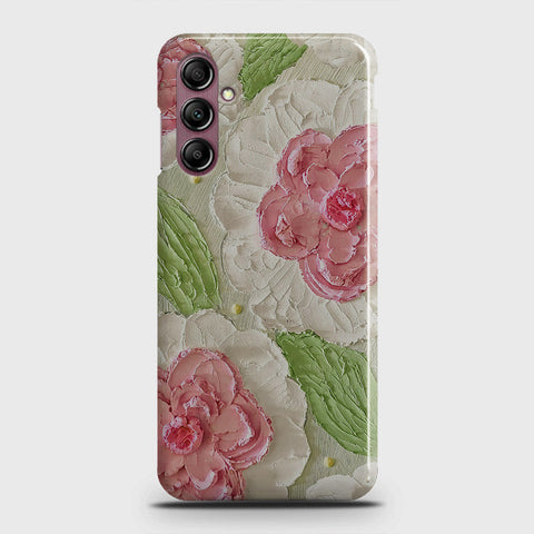 Samsung Galaxy A14 4G Cover - Floral Series - Design 13 - Green - Matte Finish - Snap On Hard Case with LifeTime Colors Guarantee