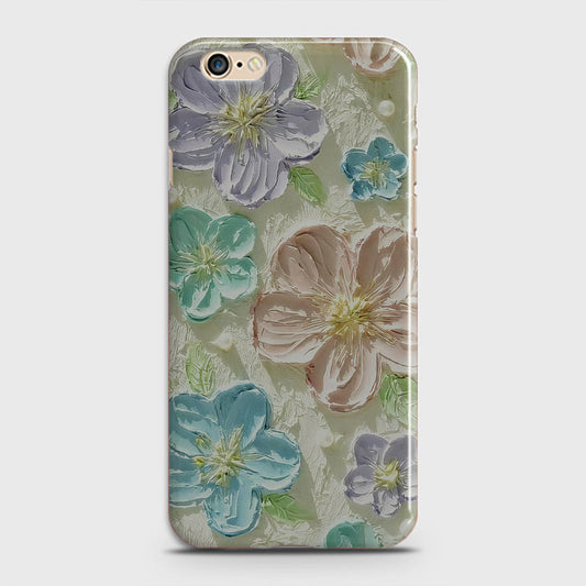 iPhone 6 Cover - Floral Series - Design 14 - Blue & Purple - Matte Finish - Snap On Hard Case with LifeTime Colors Guarantee