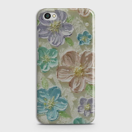 Xiaomi Redmi Note 5A Without Sensor Cover - Floral Series - Design 14 - Blue & Purple - Matte Finish - Snap On Hard Case with LifeTime Colors Guarantee