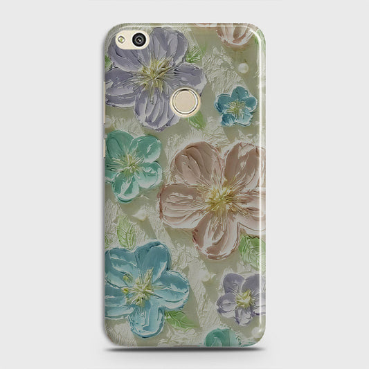 Huawei Nova Lite Cover - Floral Series - Design 14 - Blue & Purple - Matte Finish - Snap On Hard Case with LifeTime Colors Guarantee