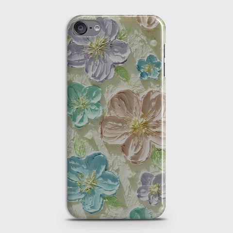 iPod Touch 6 Cover - Floral Series - Design 14 - Blue & Purple - Matte Finish - Snap On Hard Case with LifeTime Colors Guarantee