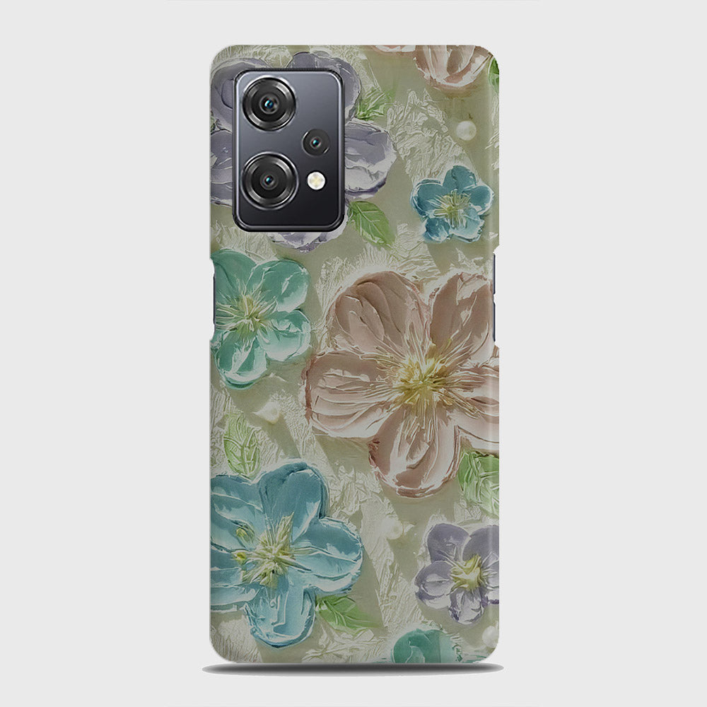 OnePlus Nord CE 2 Lite 5G Cover - Floral Series - Design 14 - Blue & Purple - Matte Finish - Snap On Hard Case with LifeTime Colors Guarantee