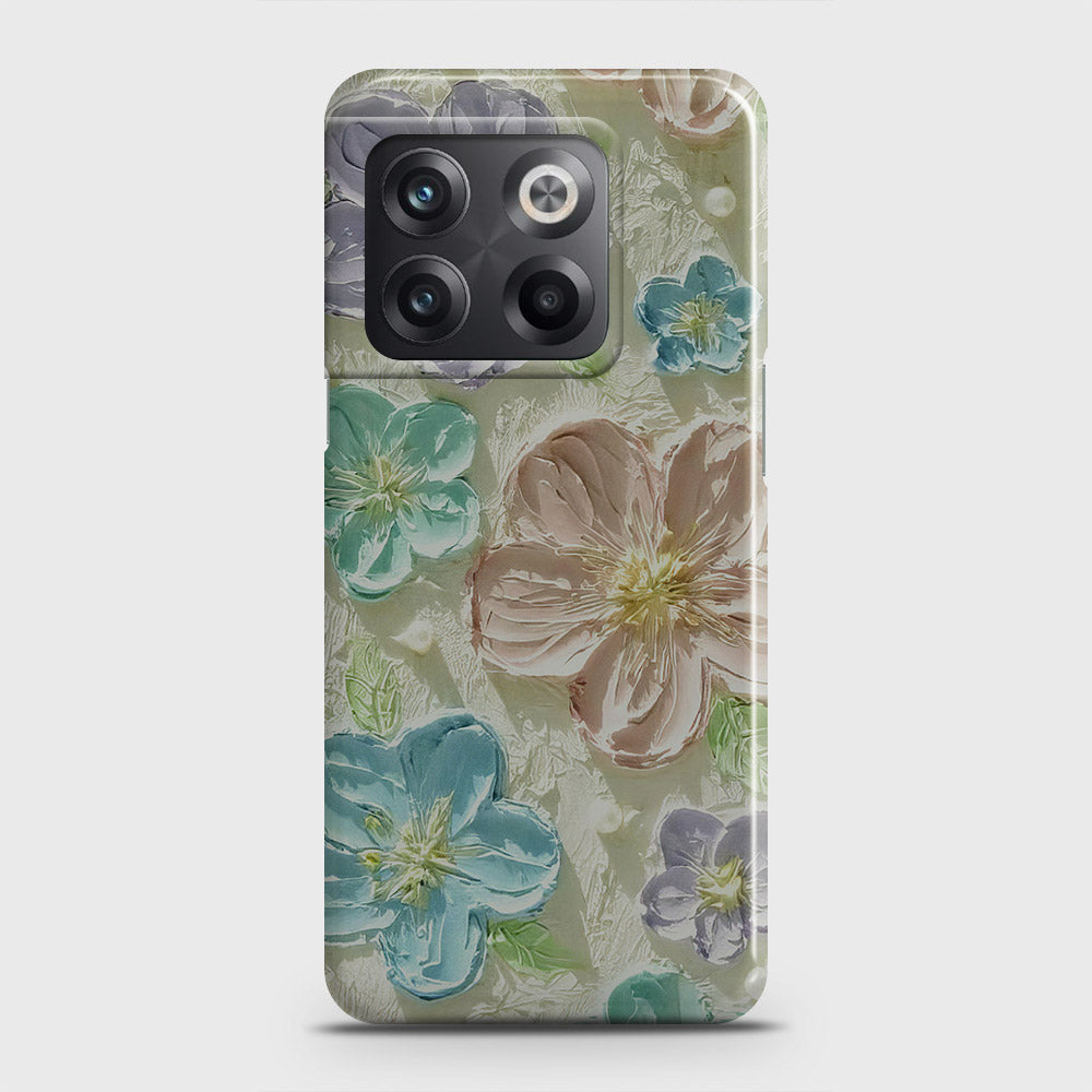 OnePlus Ace Pro Cover - Floral Series - Design 14 - Blue & Purple - Matte Finish - Snap On Hard Case with LifeTime Colors Guarantee