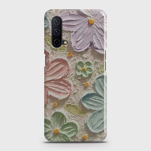 OnePlus Nord CE 5G  Cover - Floral Series - Design 15 - Blue & Green - Matte Finish - Snap On Hard Case with LifeTime Colors Guarantee