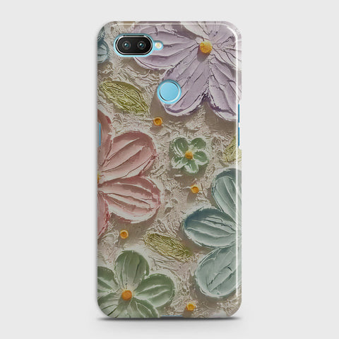 Oppo A5 with Sensor Cut Cover - Floral Series - Design 15 - Blue & Green - Matte Finish - Snap On Hard Case with LifeTime Colors Guarantee