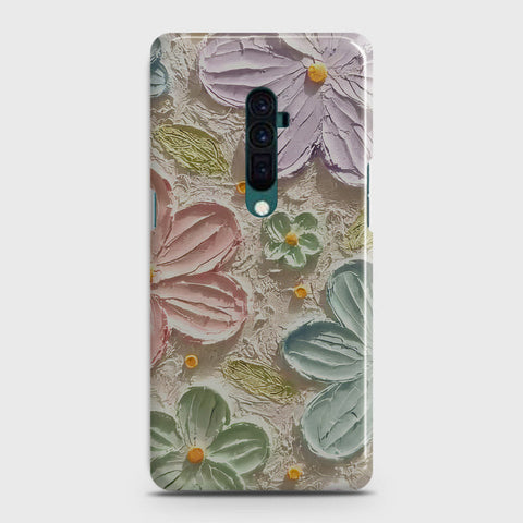 Oppo Reno 10x zoom Cover - Floral Series - Design 15 - Blue & Green - Matte Finish - Snap On Hard Case with LifeTime Colors Guarantee