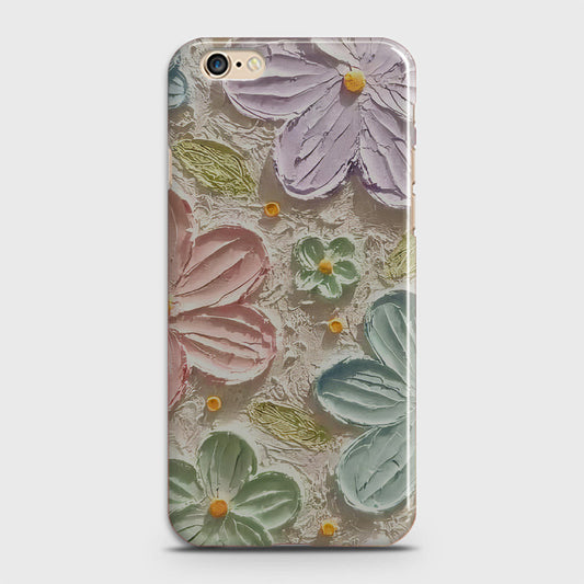 iPhone 6S Cover - Floral Series - Design 15 - Blue & Green - Matte Finish - Snap On Hard Case with LifeTime Colors Guarantee (Fast Delivery)