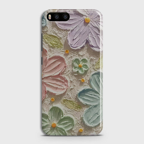 Xiaomi Mi 6  Cover - Floral Series - Design 15 - Blue & Green - Matte Finish - Snap On Hard Case with LifeTime Colors Guarantee