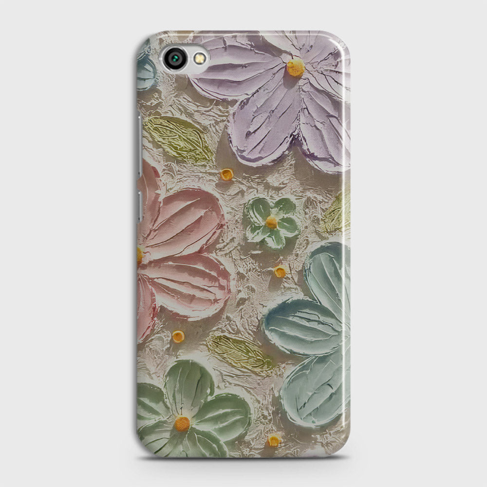 Xiaomi Redmi Note 5A Without Sensor Cover - Floral Series - Design 15 - Blue & Green - Matte Finish - Snap On Hard Case with LifeTime Colors Guarantee