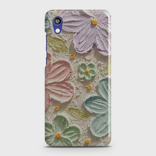 Honor 8S Cover - Floral Series - Design 15 - Blue & Green - Matte Finish - Snap On Hard Case with LifeTime Colors Guarantee
