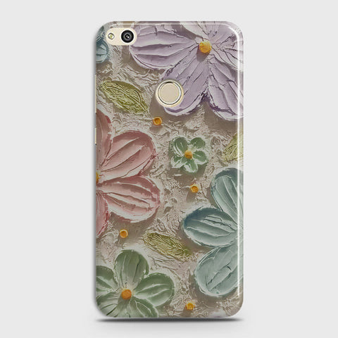 Huawei Honor 8C Cover - Floral Series - Design 15 - Blue & Green - Matte Finish - Snap On Hard Case with LifeTime Colors Guarantee