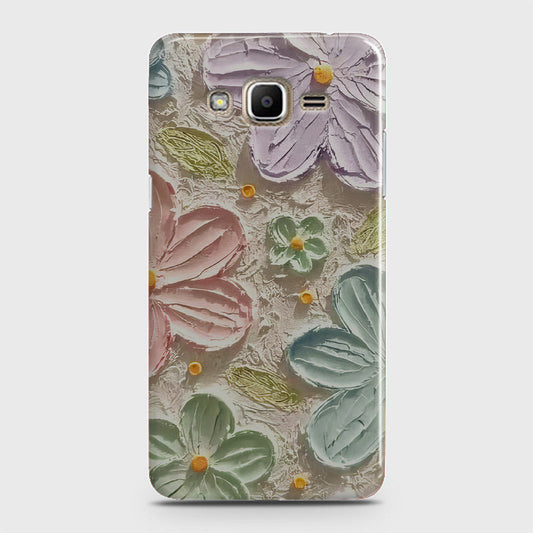 Samsung Galaxy J7 Core Cover - Floral Series - Design 15 - Blue & Green - Matte Finish - Snap On Hard Case with LifeTime Colors Guarantee