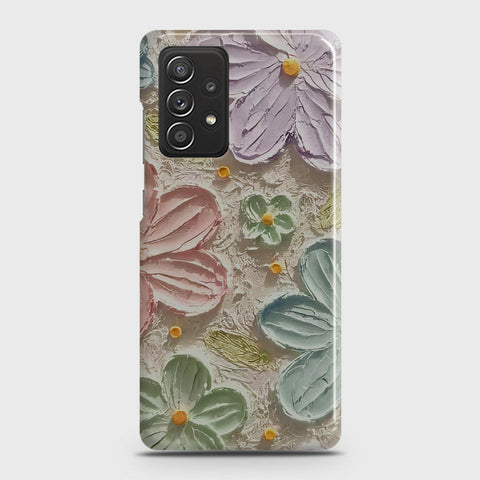 Samsung Galaxy A53 5G Cover - Floral Series - Design 15 - Blue & Green - Matte Finish - Snap On Hard Case with LifeTime Colors Guarantee (Fast Delivery)