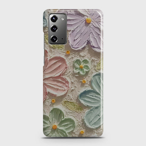 Samsung Galaxy Note 20 Cover - Floral Series - Design 15 - Blue & Green - Matte Finish - Snap On Hard Case with LifeTime Colors Guarantee