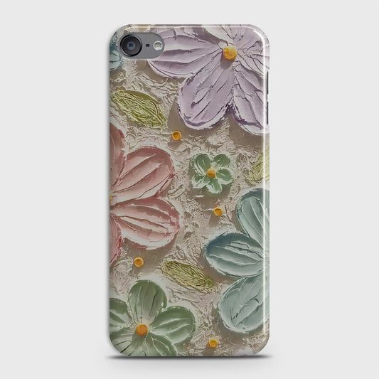 iPod Touch 6 Cover - Floral Series - Design 15 - Blue & Green - Matte Finish - Snap On Hard Case with LifeTime Colors Guarantee