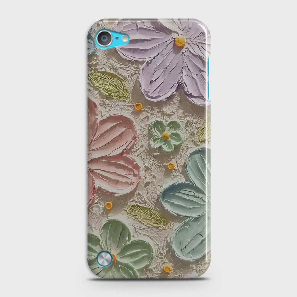 iPod Touch 5 Cover - Floral Series - Design 15 - Blue & Green - Matte Finish - Snap On Hard Case with LifeTime Colors Guarantee