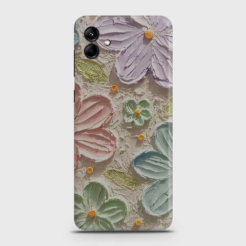 Samsung Galaxy A04 Cover - Floral Series - Design 15 - Blue & Green - Matte Finish - Snap On Hard Case with LifeTime Colors Guarantee (Fast Delivery) (H)