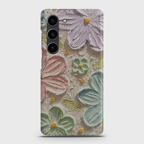 Samsung Galaxy S23 Plus Cover - Floral Series - Design 15 - Blue & Green - Matte Finish - Snap On Hard Case with LifeTime Colors Guarantee
