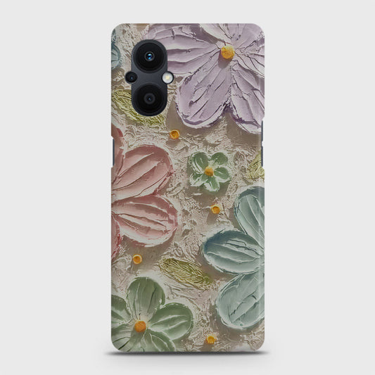 Oppo F21 Pro 5G Cover - Floral Series - Design 15 - Blue & Green - Matte Finish - Snap On Hard Case with LifeTime Colors Guarantee