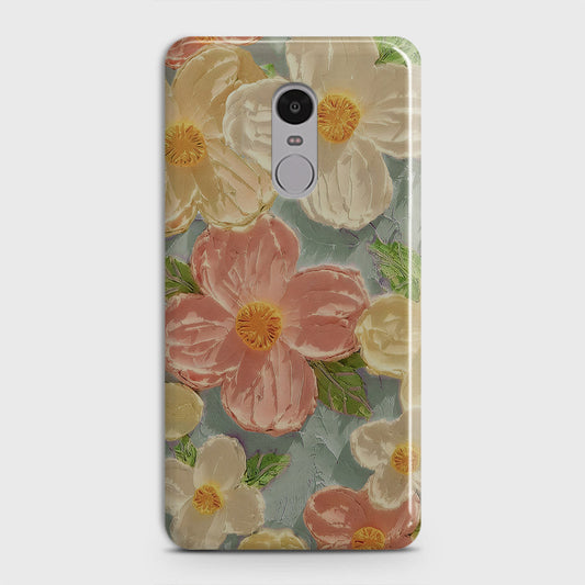 Xiaomi Redmi Note 4 / 4X Cover - Floral Series - Design 16 - Cyan & Pink - Matte Finish - Snap On Hard Case with LifeTime Colors Guarantee