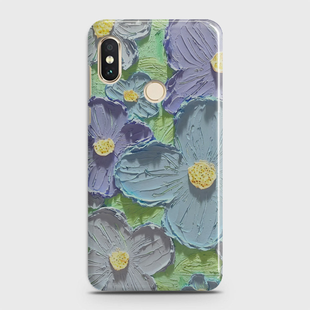 Xiaomi Redmi S2  Cover - Floral Series - Design 1 - Purple & Aqua - Matte Finish - Snap On Hard Case with LifeTime Colors Guarantee