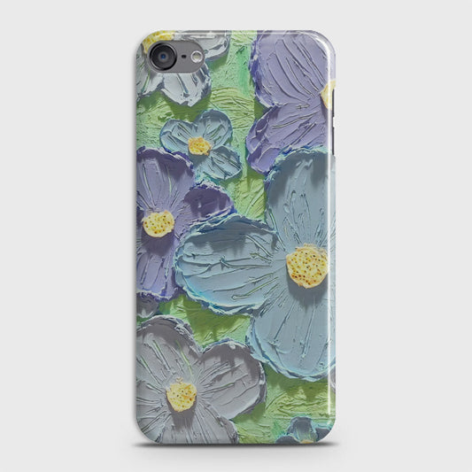 iPod Touch 6 Cover - Floral Series - Design 1 - Purple & Aqua - Matte Finish - Snap On Hard Case with LifeTime Colors Guarantee