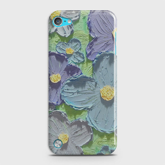 iPod Touch 5 Cover - Floral Series - Design 1 - Purple & Aqua - Matte Finish - Snap On Hard Case with LifeTime Colors Guarantee