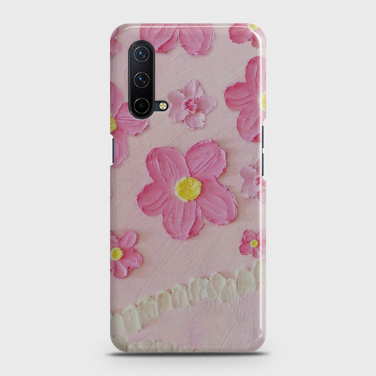 OnePlus Nord CE 5G  Cover - Floral Series - Design 2 - Pink - Matte Finish - Snap On Hard Case with LifeTime Colors Guarantee