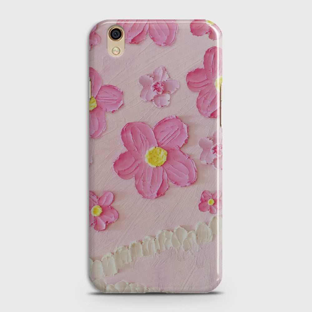 Oppo A37 Cover - Floral Series - Design 2 - Pink - Matte Finish - Snap On Hard Case with LifeTime Colors Guarantee