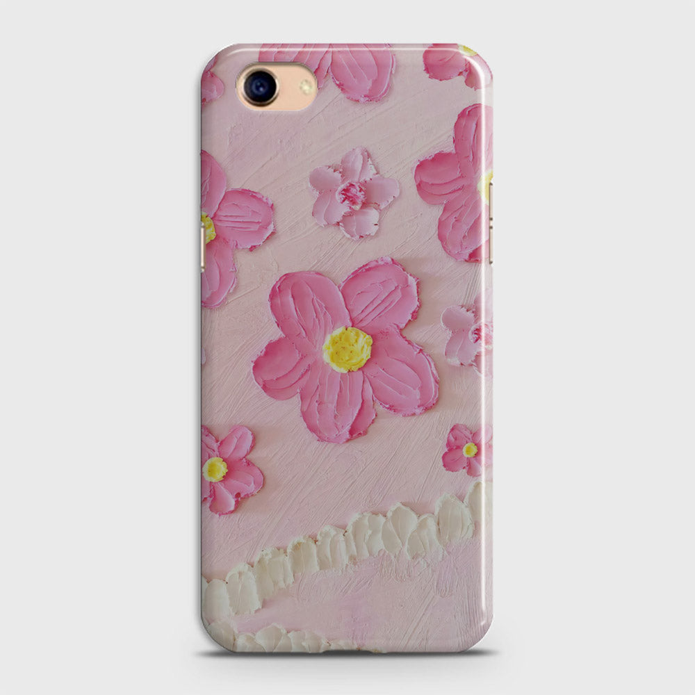 Oppo A83 / A1 Cover - Floral Series - Design 2 - Pink - Matte Finish - Snap On Hard Case with LifeTime Colors Guarantee
