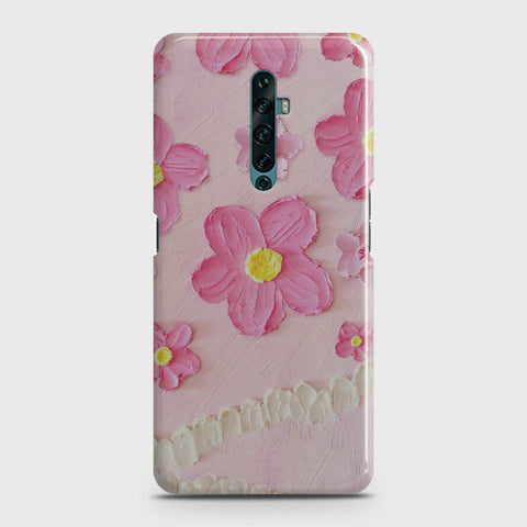 Oppo Reno 2F Cover Floral Series Design Pink Matte