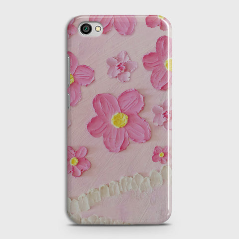 Xiaomi Redmi Note 5A Without Sensor Cover - Floral Series - Design 2 - Pink - Matte Finish - Snap On Hard Case with LifeTime Colors Guarantee