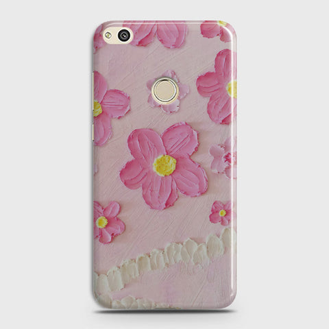 Huawei Honor 8C Cover - Floral Series - Design 2 - Pink - Matte Finish - Snap On Hard Case with LifeTime Colors Guarantee