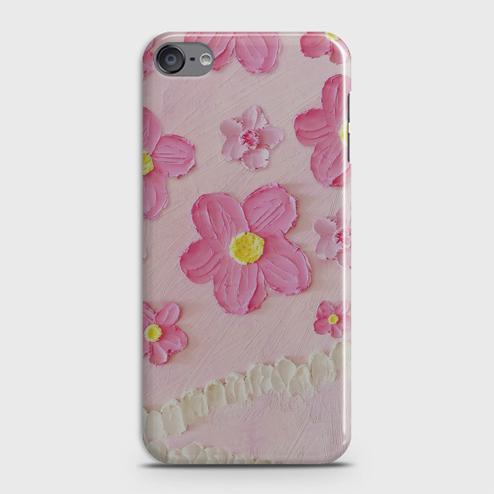 iPod Touch 6 Cover - Floral Series - Design 2 - Pink - Matte Finish - Snap On Hard Case with LifeTime Colors Guarantee