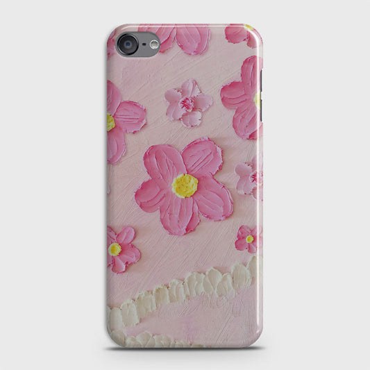 iPod Touch 6 Cover - Floral Series - Design 2 - Pink - Matte Finish - Snap On Hard Case with LifeTime Colors Guarantee