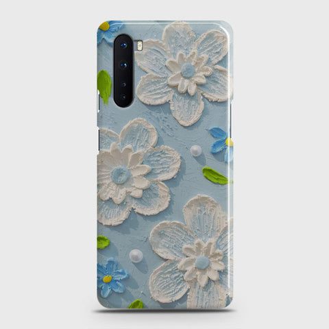 OnePlus Nord  Cover - Floral Series - Design 3 - Sky Blue - Matte Finish - Snap On Hard Case with LifeTime Colors Guarantee (Fast Delivery) (H)