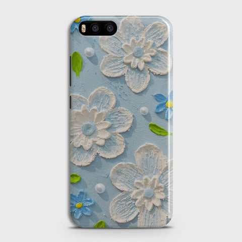 Xiaomi Mi 6  Cover - Floral Series - Design 3 - Sky Blue - Matte Finish - Snap On Hard Case with LifeTime Colors Guarantee