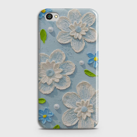 Xiaomi Redmi Note 5A Without Sensor Cover - Floral Series - Design 3 - Sky Blue - Matte Finish - Snap On Hard Case with LifeTime Colors Guarantee
