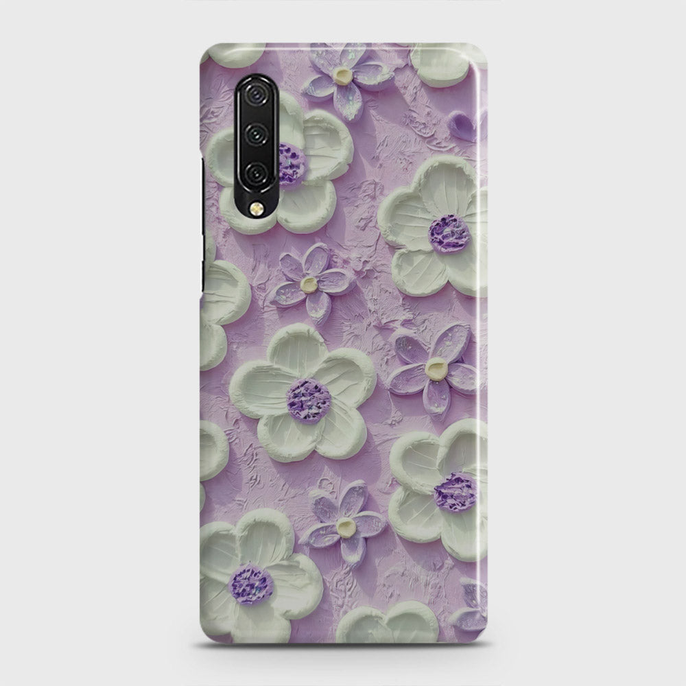 Honor 9X Pro Cover - Floral Series - Design 4 - Purple & White - Matte Finish - Snap On Hard Case with LifeTime Colors Guarantee